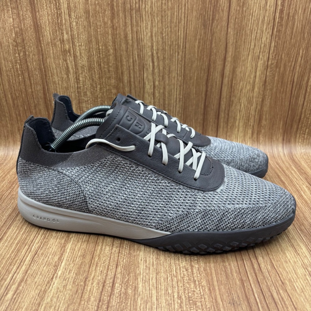 Cole Haan GrandPro Trail Sneaker Mens 12 Grey C29154 Knit Leather Lace Up